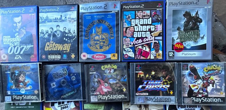 Play Station 2 games. 