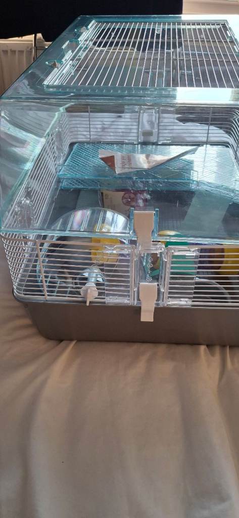 Hamster cage and accessories