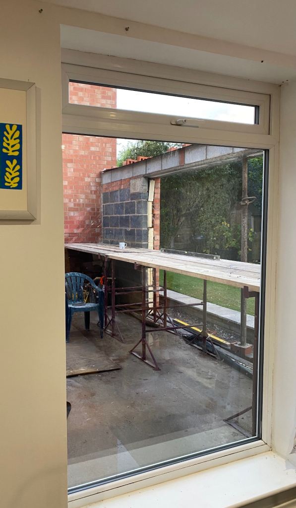 White upvc patio conservatory window