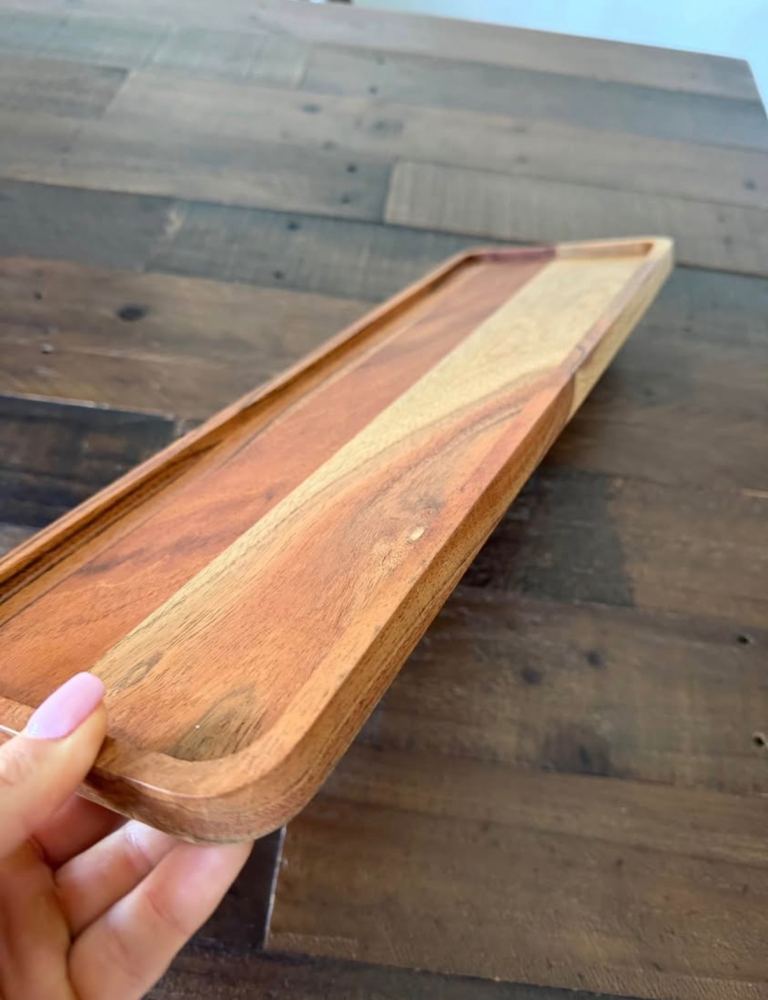 H&M Home Wooden Acacia Tray 44cm X 15cm new