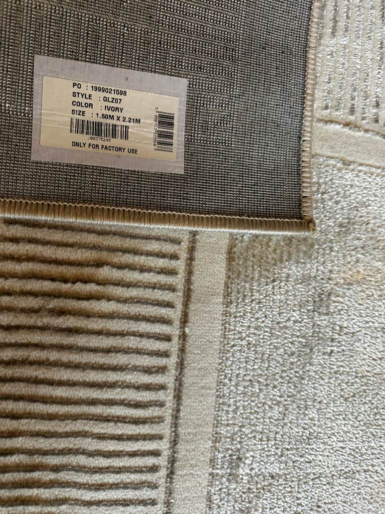 Glitz GLZ07 Ivory Turkish Carpet 1.60m x 2.21m