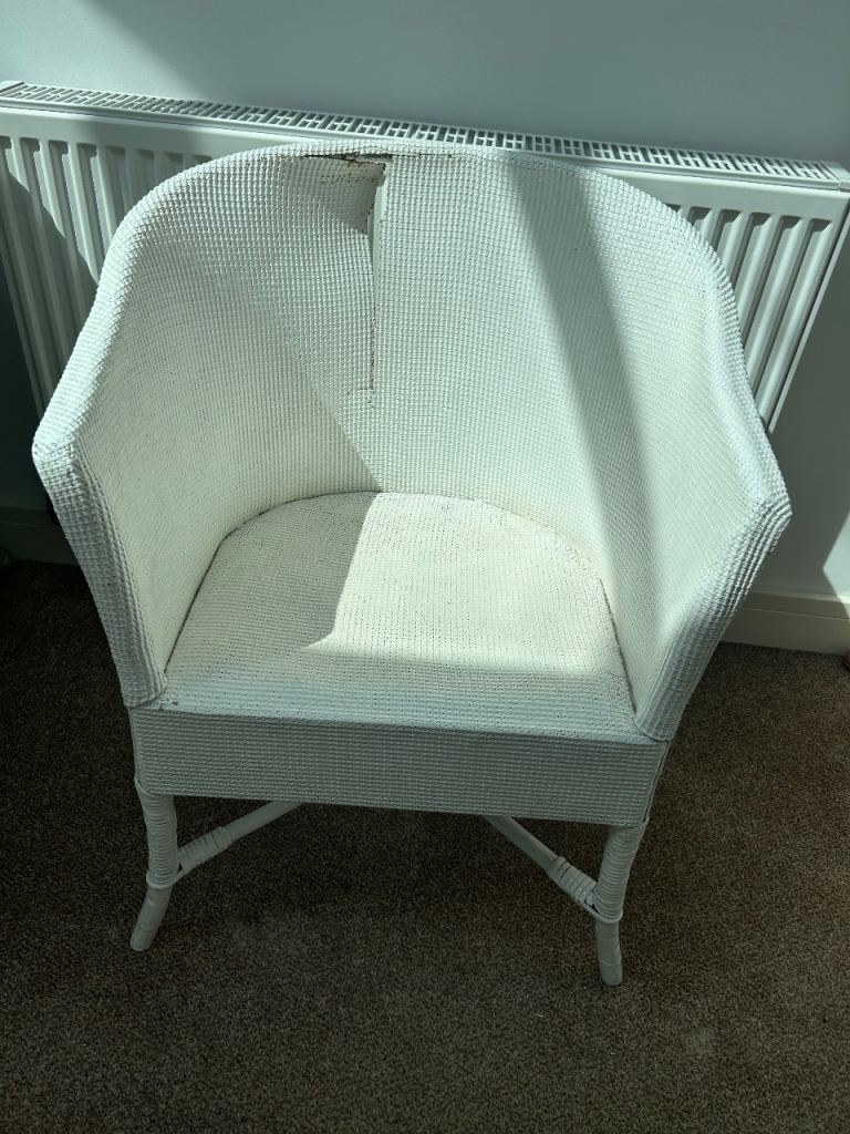 Lloyd Loom Antique Chair - Needs Repair at Back, but other than that in good condition 