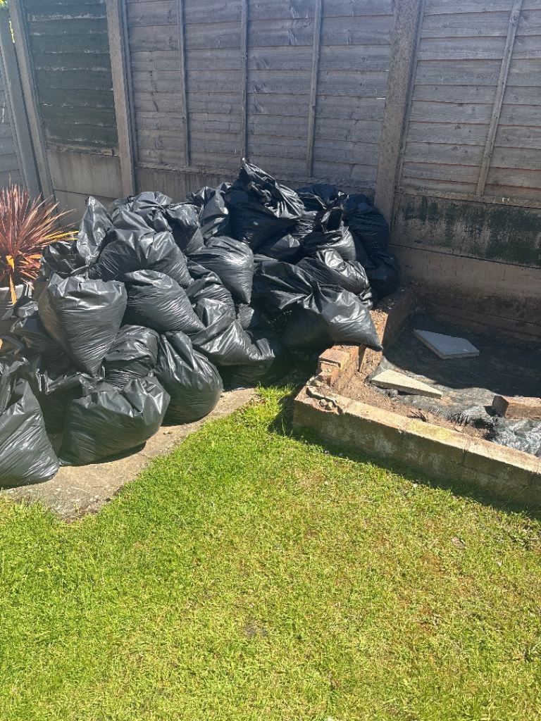 Bags of top soil
