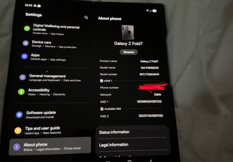Samsung galaxy z fold 7 