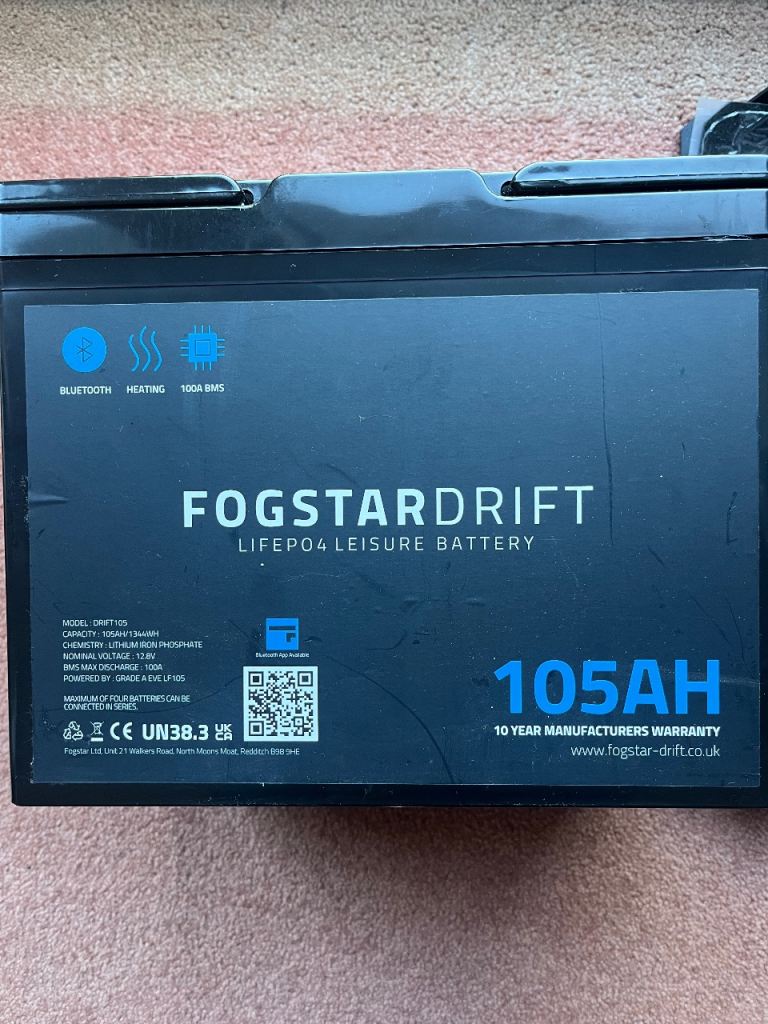 Fogstar Drift 12V 105AH LiFePO4 battery 
