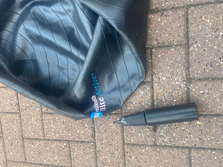 Exercise ball and pump