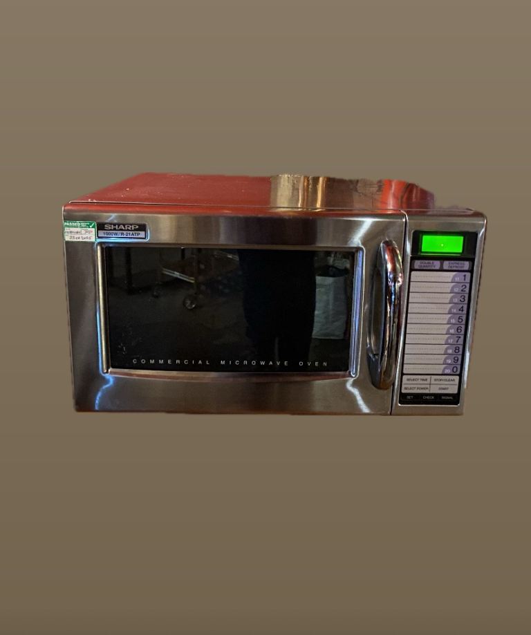 SHARP 1000w R21 ATP commercial microwave stainless steel perfect working order
