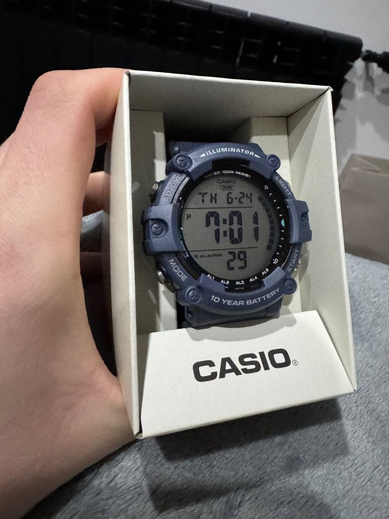 Casio Blue Digital Resin Strap Watch