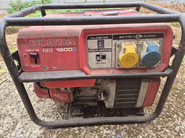 Honda EB 1900X Generator – Red, Fair Condition