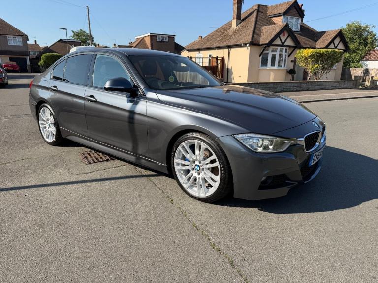 BMW 335d x drive M sport 3.0 diesel 2014 EURO 6 saloon car mineral grey leather 