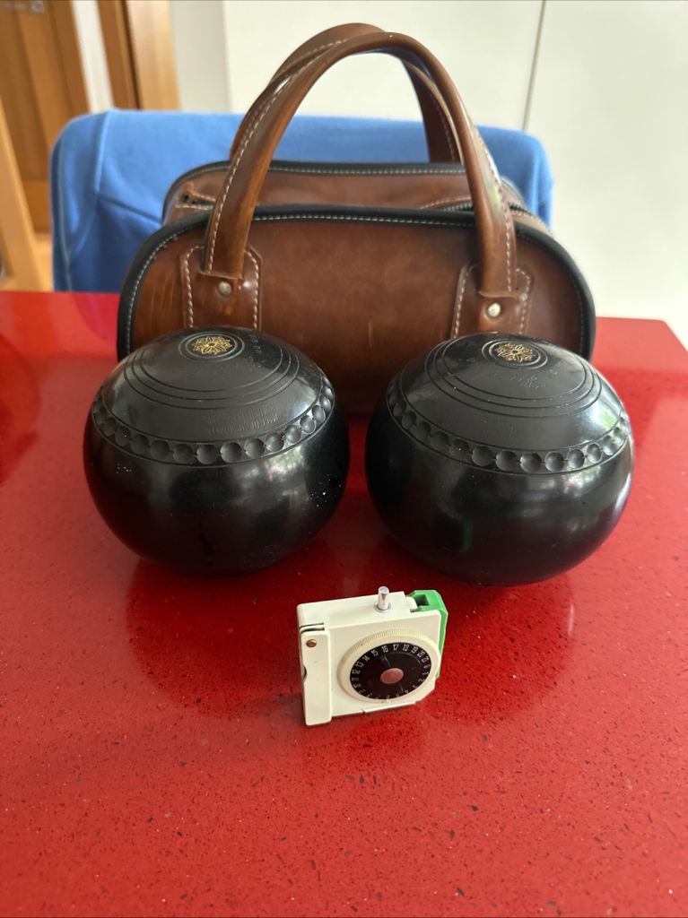 Vintage lawn bowls sets 