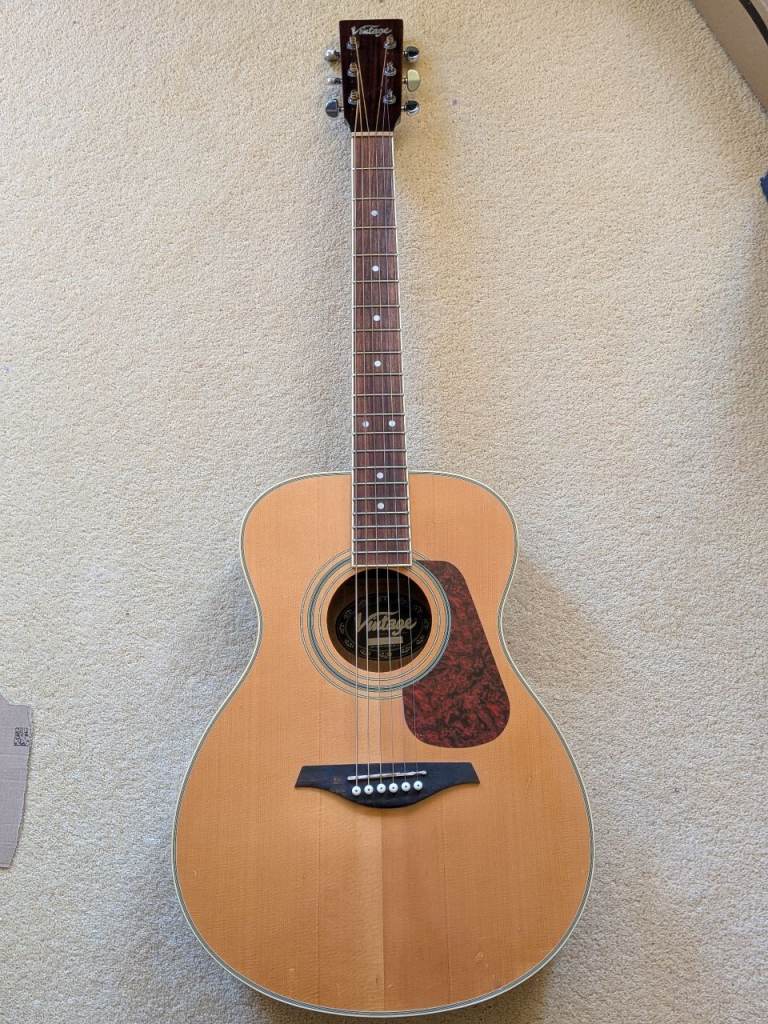 Vintage V300 Acoustic Guitar ~ Natural