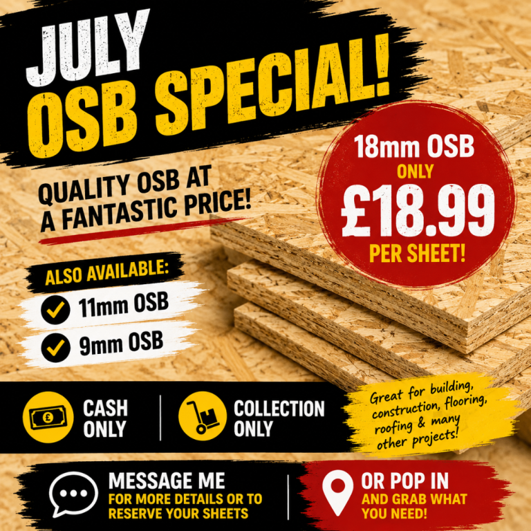 osb 18mm 8 x4 foot
