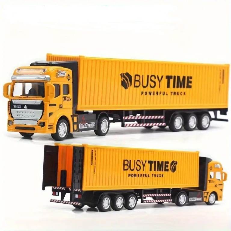 quality detailed 1/48scale 12.6 inch long 10 wheeled articulated trucks in 4 colours  new in box