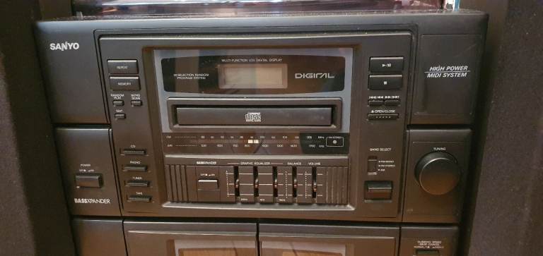 Sanyo HiFi DC X120 retro vintage turntable