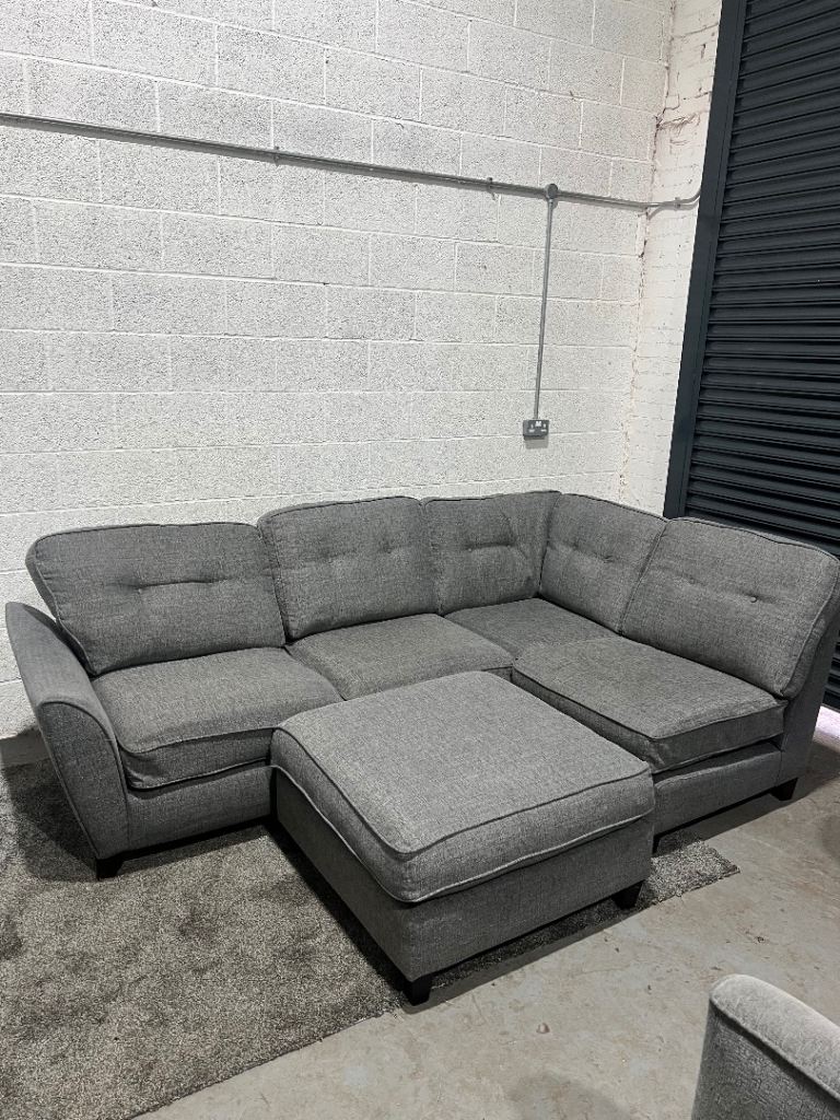 Grey dfs L shape sofa/sette delivery available 