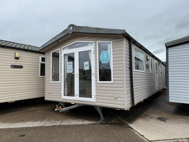 2 Bed 38x12ft Swift Static Caravan - DG, CH, Ensuite, French Doors - Offsite