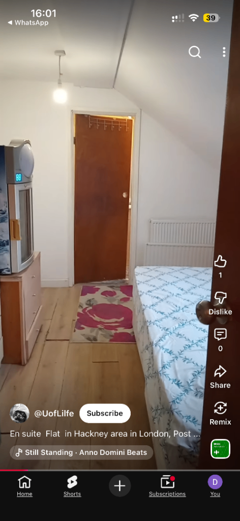 🏡 Ensuite Studio Room To Rent  Dalston, Hackney E5 9EP 