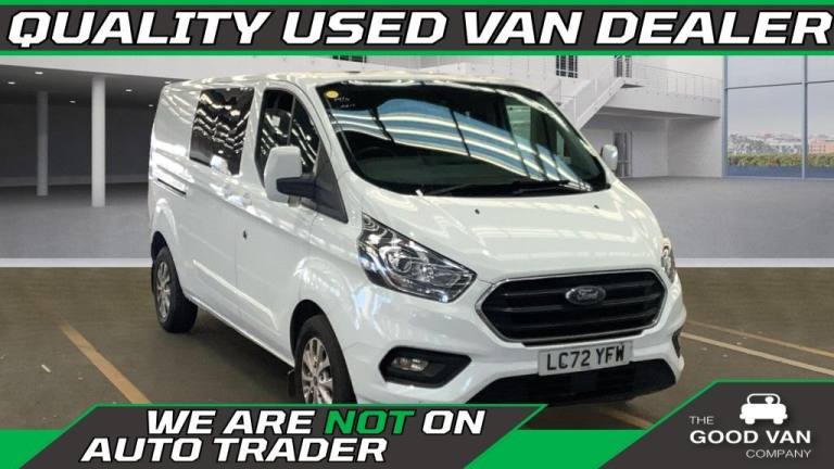 2023 Ford Transit Custom Crew Van Double Cab Limited L2 H1 Tdci 130 PS LWB 320 . Stunning 72 Plat...