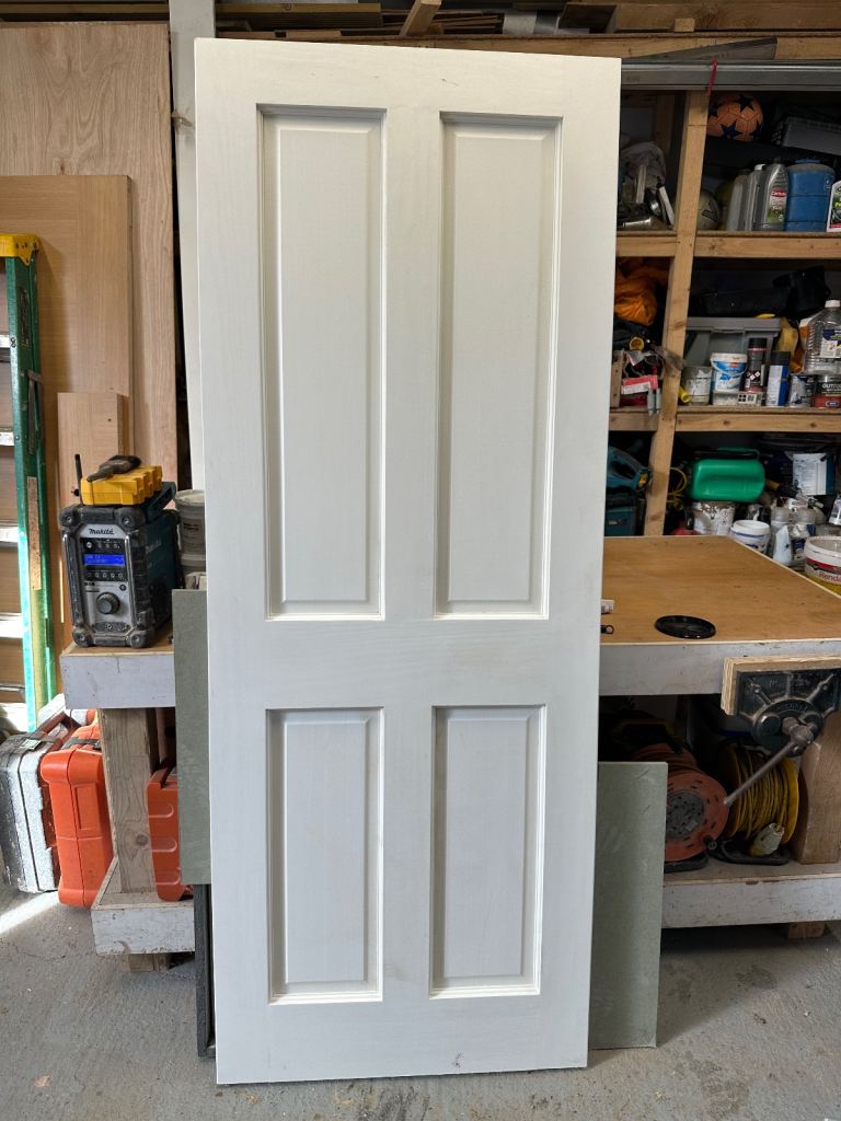image for NEW* 4 panel primed external door