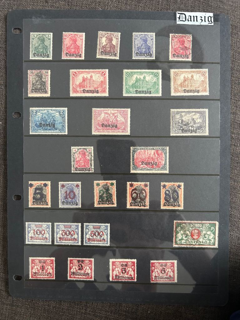 Free city Of Danzig postage stamps 