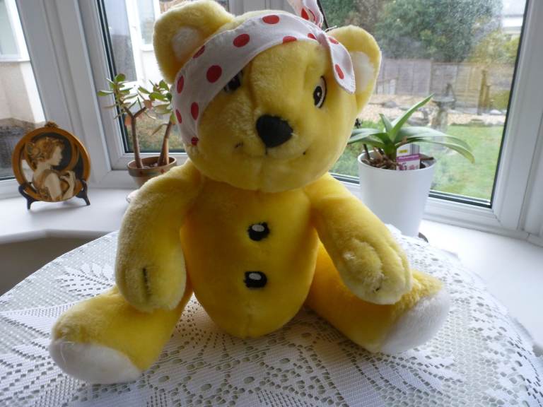 🧸 PUDSEY BEAR "NEW LOVING HOME WANTED" ❤ and 3 Lapel Pins 🧸