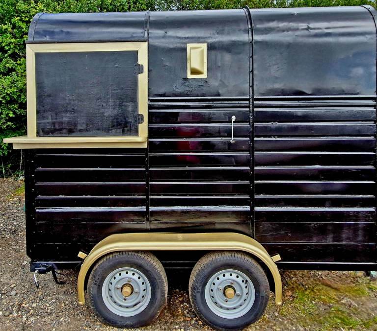 Converted horsebox bar trailer