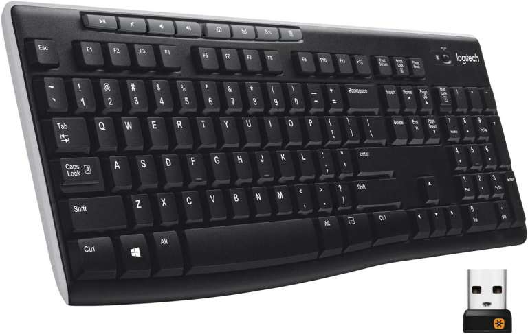 Logitech K270 Full size Wireless Keyboard,