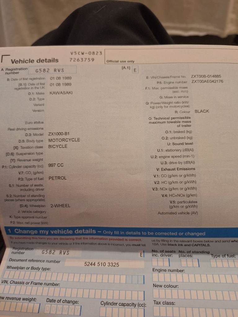 Kawasaki, ZX, 1989, 997 (cc)