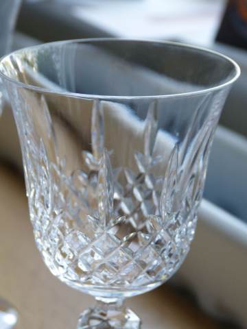 VINTAGE Bohemia Crystal-Crystalex Marquis Red Wine Set of 6, 60.00 for Sale