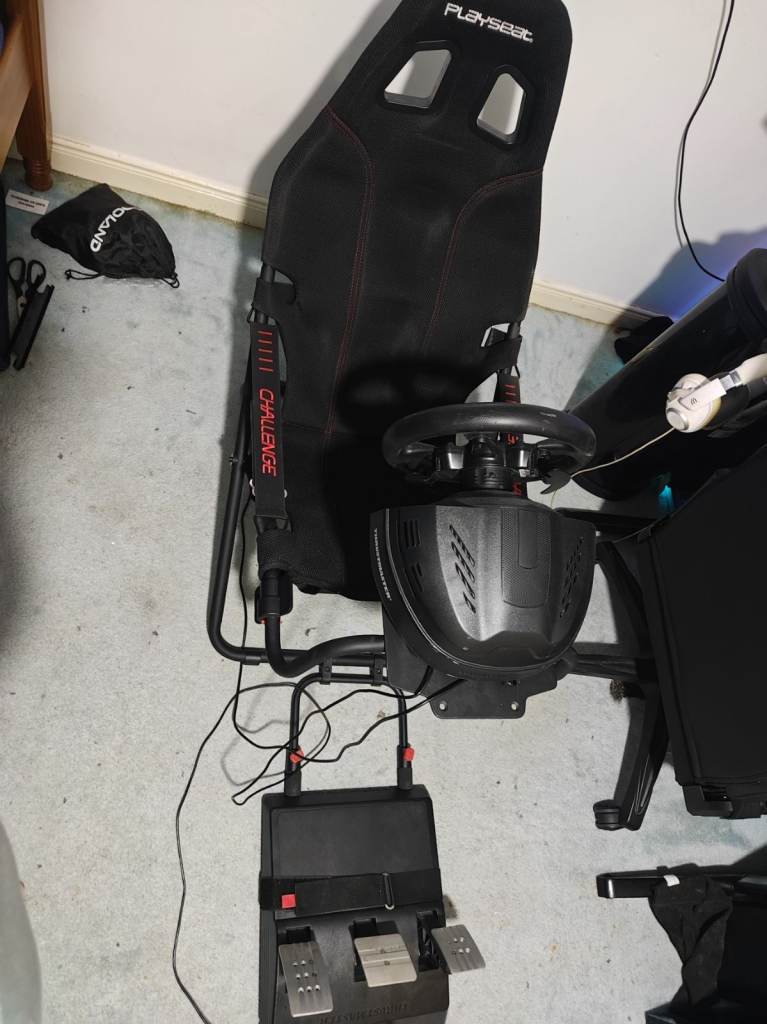Playseat Challenger Racing Seat + Thrustmaster T300RS GT Wheel & T3PA-GT Pedals