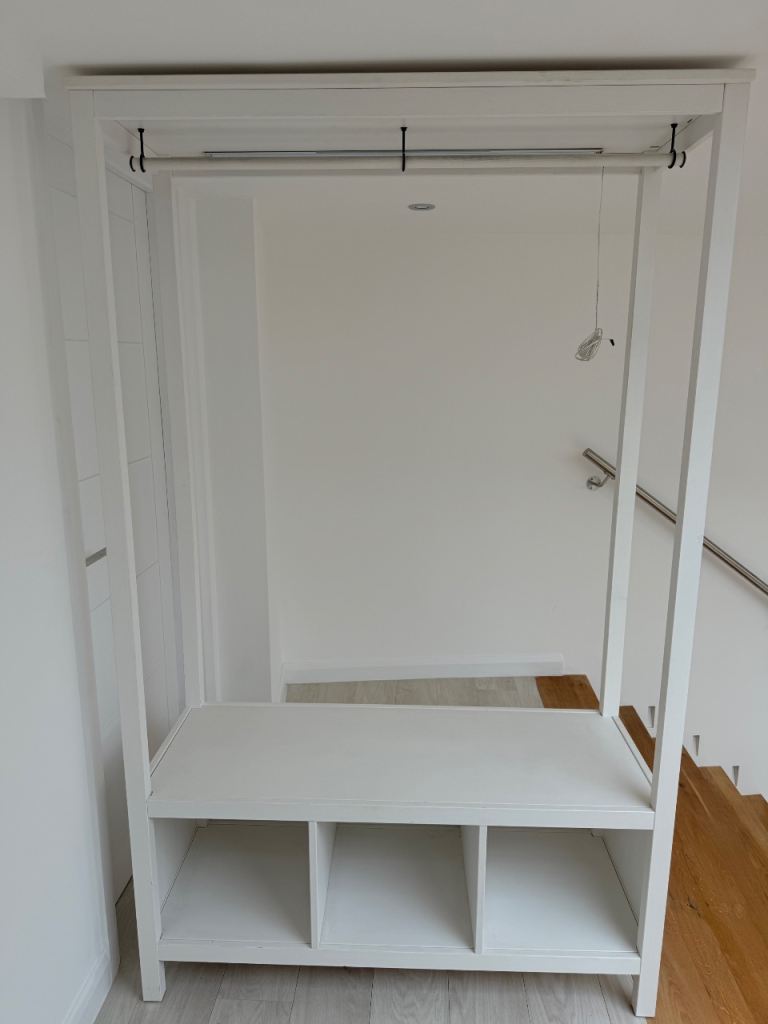 1x IKEA HEMNES Open Wardrobes with LED Lighting