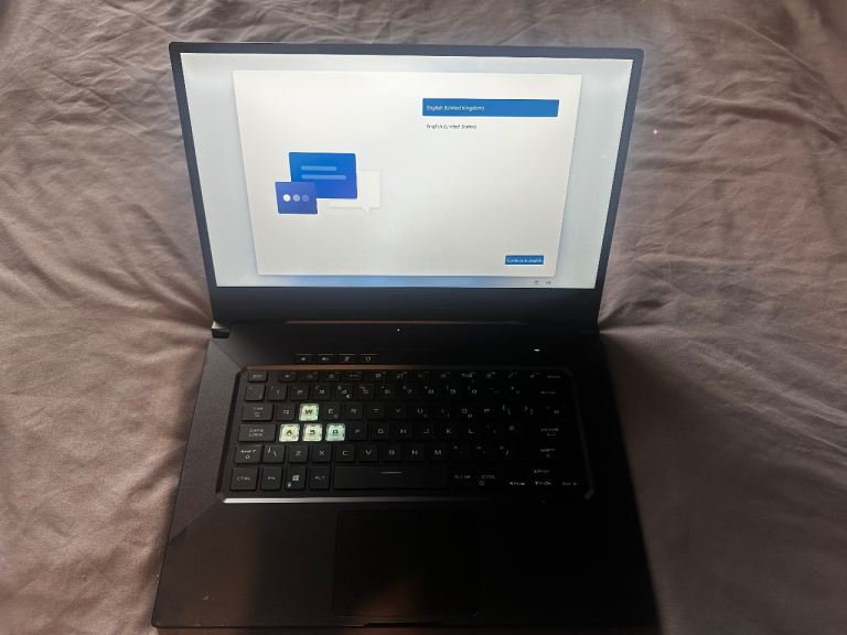 ASUS tuf gaming dash 15 laptop