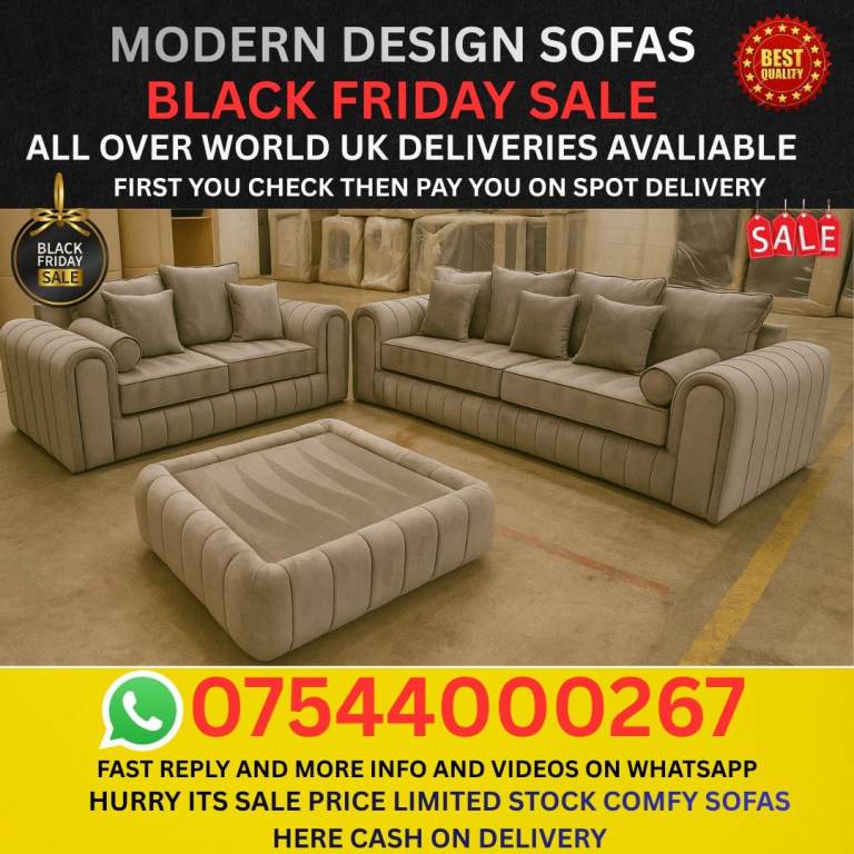 Comfortable Sofa – Clean, Affordable, Ready for Collection Today”