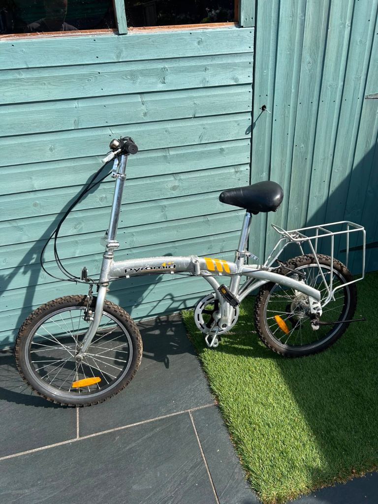 Pyramid Folding Bike - Silver