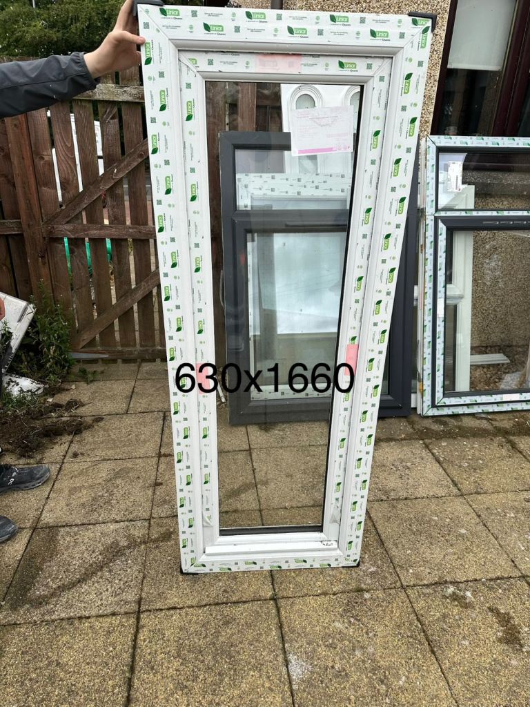 New White UPVC Window Frame 630x1660mm