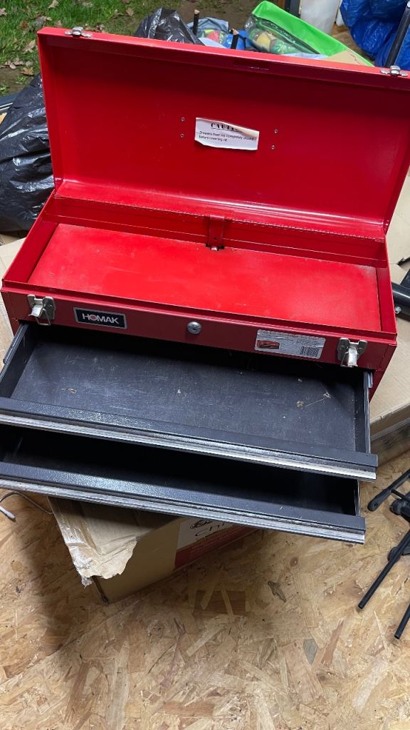 Red Steel Tool Box