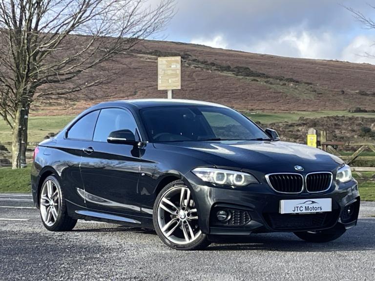 BMW 2 SERIES 218d M Sport 2dr [Nav] Man, diesel, black + lovely example 2018