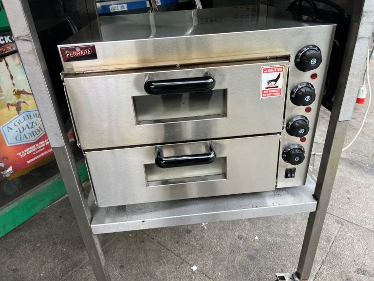 Ferrara Double Deck Commercial Pizza Oven CATERING  CAFE KEBAB CHICKEN RESTAURANT KITCHEN EQUIPMENT