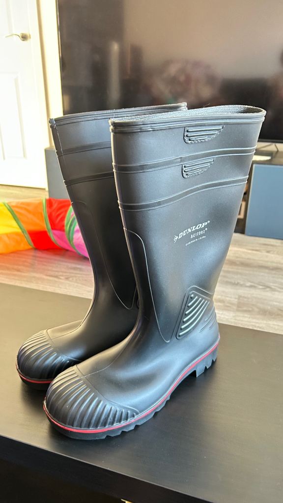 Dunlop Acifort Heavy Duty Wellington Boots - Size 10, New