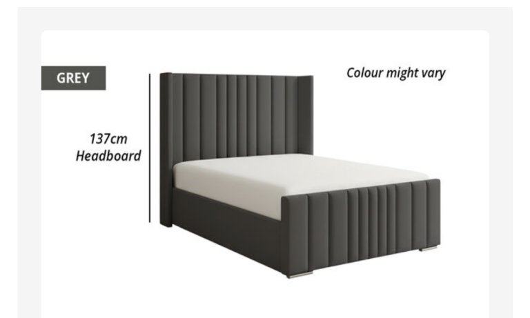 Panel Double bed with mattress Brand new