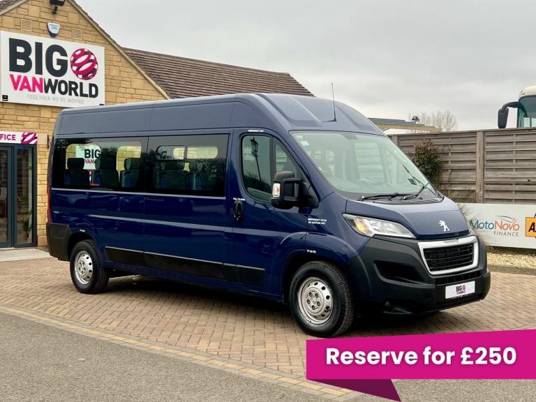 PEUGEOT BOXER 435 BLUEHDI 140 L3H2 S 17 SEAT MINIBUS LWB