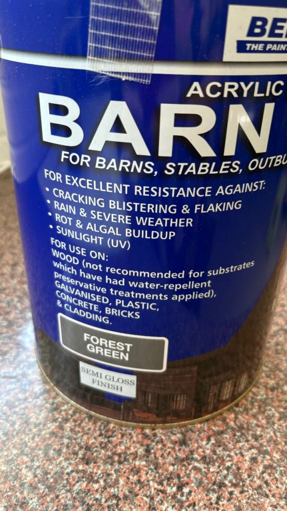 Bedec barn paint Forest Green 