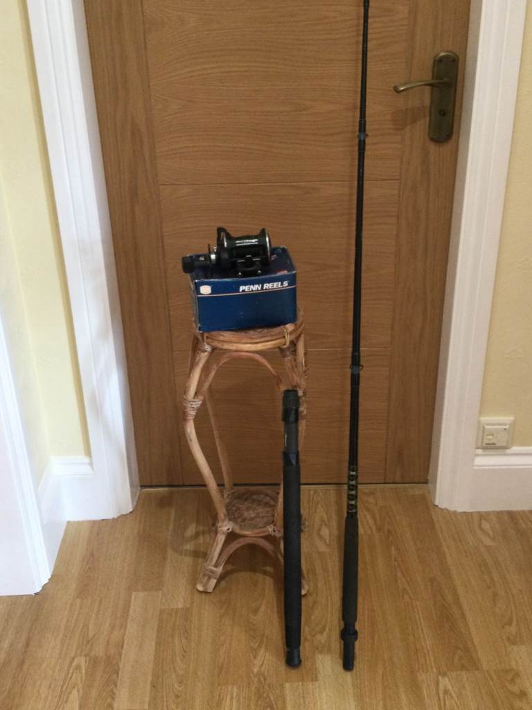 PENN 535 GS Boat Reel + Shakespeare Ugley Stick Boat Rod 2.4 metre, 15lb class