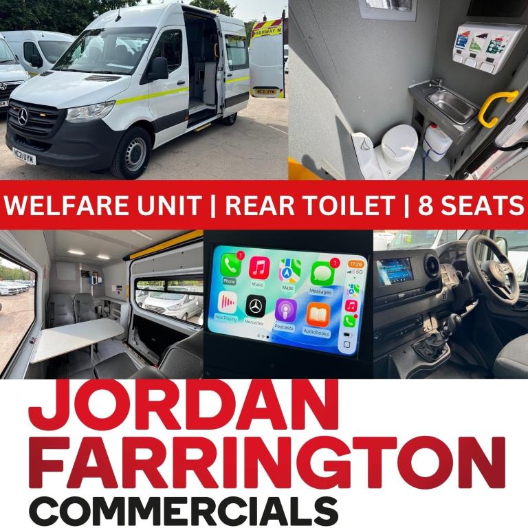 2021 MERCEDES BENZ SPRINTER 315 RWD EURO 6 ULEZ CREW CAB / WELFARE / MESS VAN