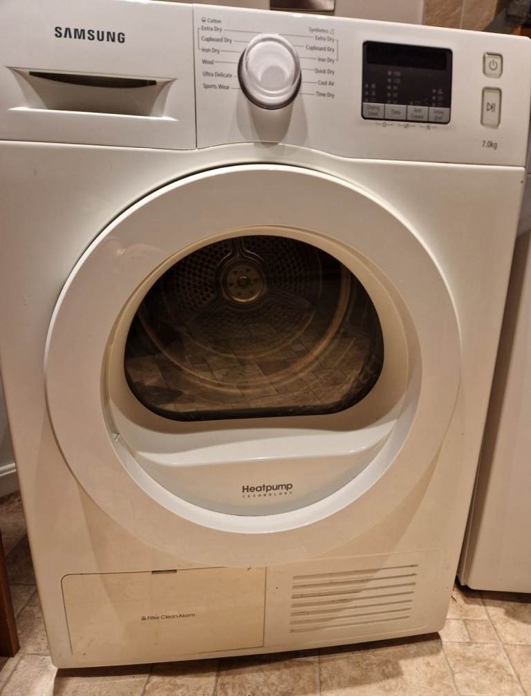Samsung HeatPump Tumble Dryer 7KG DV7 White | Not Working/For Parts ...