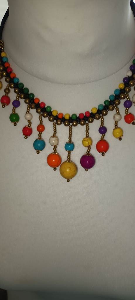 Lovely Colourful Beaded Necklace – Never Worn, Excellent Condition