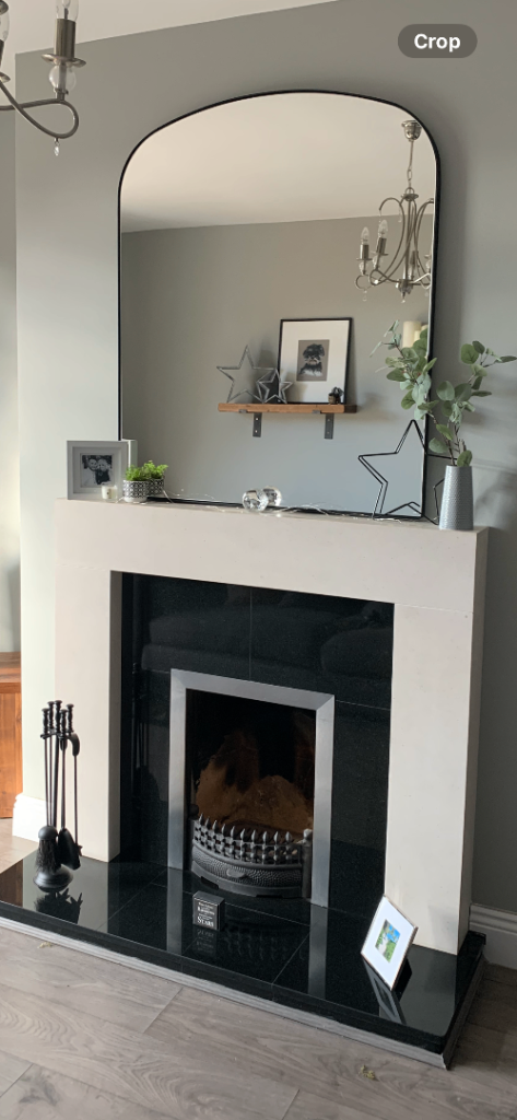 The White Company Chiltern Fine Metal Mantle Arch Mirror
