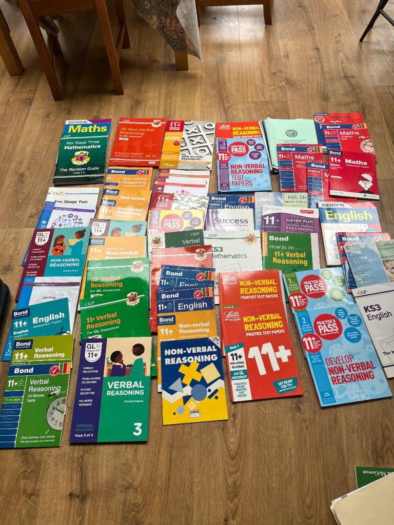 Large Bundle of 11+ and KS3 Revision Books – Maths, English, Reasoning