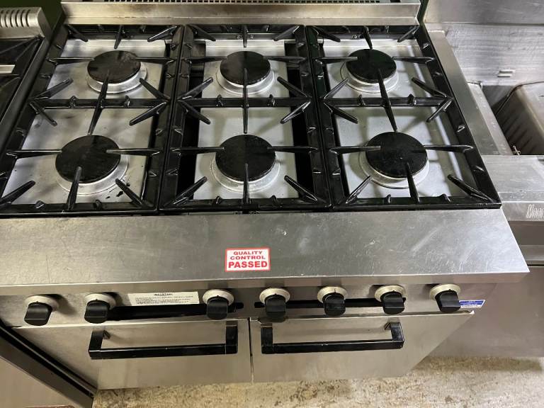 FALCON GAS 6 BURNER COOKER OVEN TESTED FULL WORKING CATERING COMMERCIAL KITCHEN EQUIPMENT